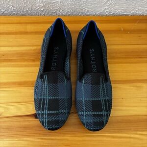 Rothy's The Loafer Pine Plaid Flats Women’s Size 8